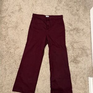 LC Lauren Conrad Deep Red Flare Jeans